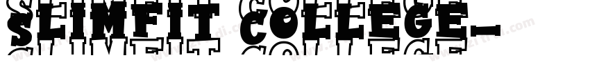 Slimfit College字体转换